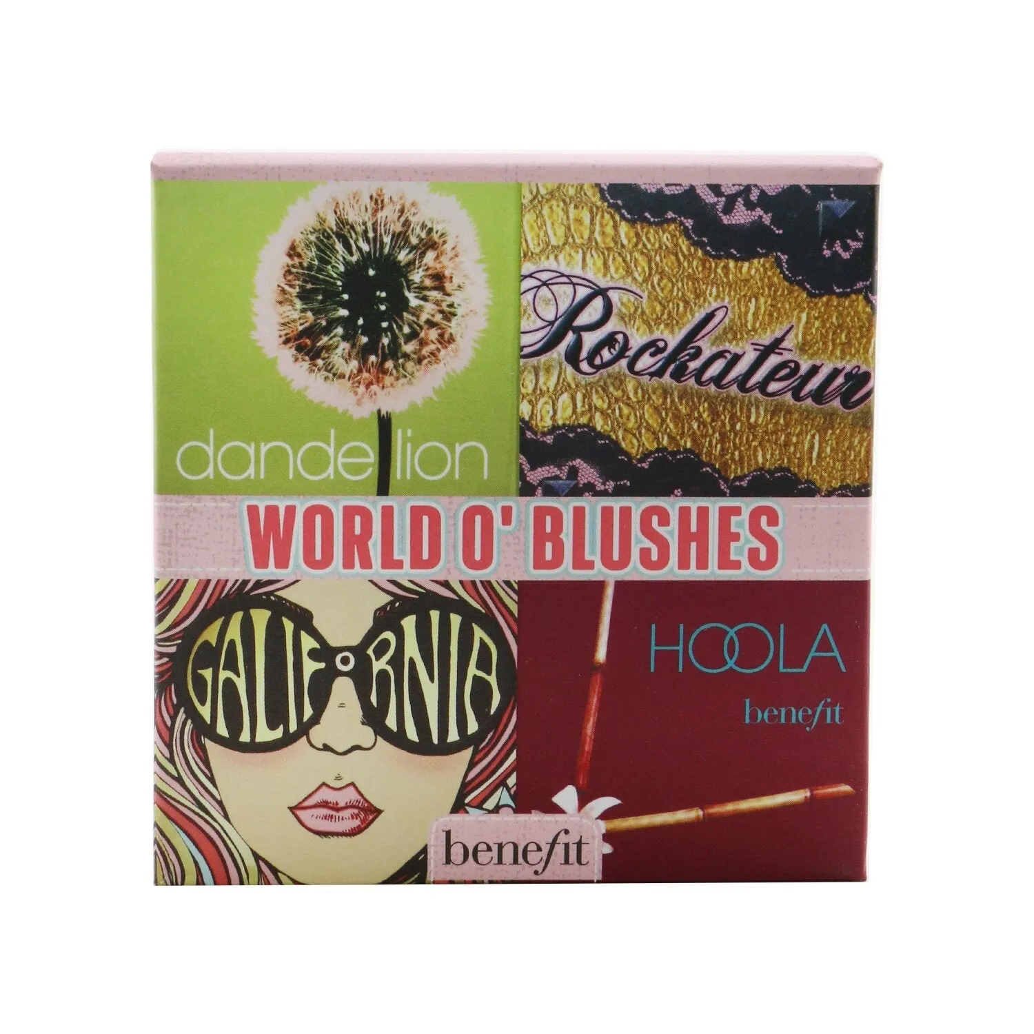Benefit World O Blushes (4 In 1 Bronzer & Blush Palette)  12.5g/0.42oz