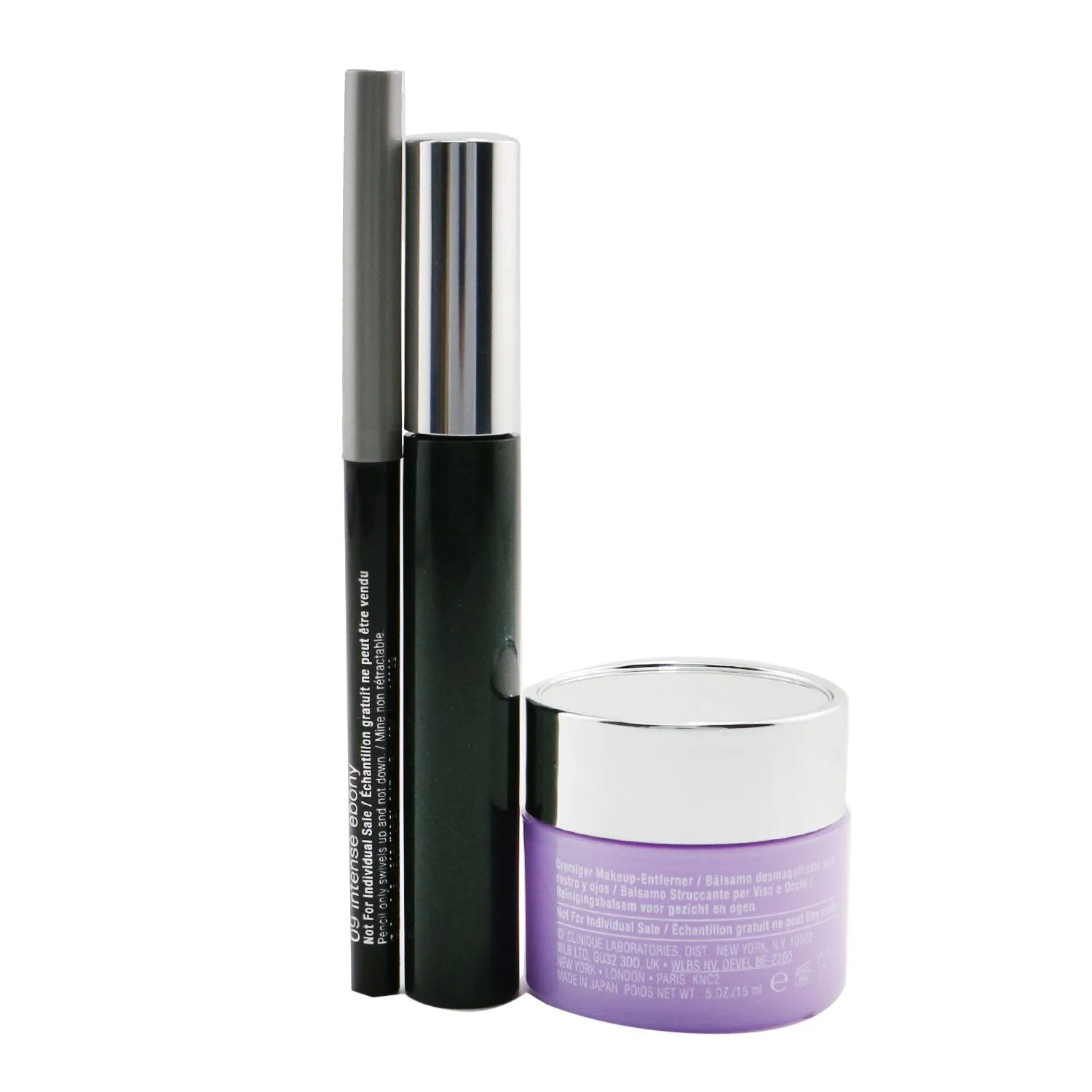 Clinique High Impact Mascara Set (1x Mascara 7ml   Cleansing Balm 15ml   Eyeliner 0.14g)  3pcs