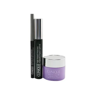 Clinique High Impact Mascara Set (1x Mascara 7ml   Cleansing Balm 15ml   Eyeliner 0.14g)  3pcs