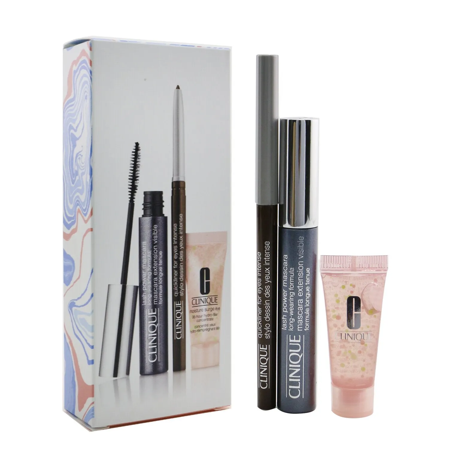 Clinique Lash Power Extension Visible Mascara Set (1x Mascara 6ml   Eye Concentrate 5ml   Eyeliner 0.14g)  3pcs