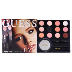 Guess Beauty Eye Lookbook - 101 Peach by Guess for Women - 3 Pc Kit 0.14oz Volumizing Black Mascara. 0.48oz Eye Shadow. 0.017oz Soft Kohl Black Eyeliner