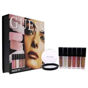 Guess Beauty Lip Lookbook - 101 Nude by Guess for Women - 6 Pc Kit 3 x 0.14oz Lip Gloss. 3 x 0.14oz Matte Liquid Lipstick
