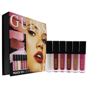 Guess Beauty Lip Lookbook - 101 Peach by Guess for Women - 6 Pc Kit 3 x 0.14oz Lip Gloss. 3 x 0.14oz Matte Liquid Lipstick