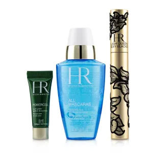 Helena Rubinstein Eye Love Sexy Blacks Mascara Set : Lash Queen Sexy Blacks Mascara 6.9ml/0.23oz   Powercell Eye Care 3ml/0.1oz   MakeUp Remover 50ml/1.69oz  3pcs
