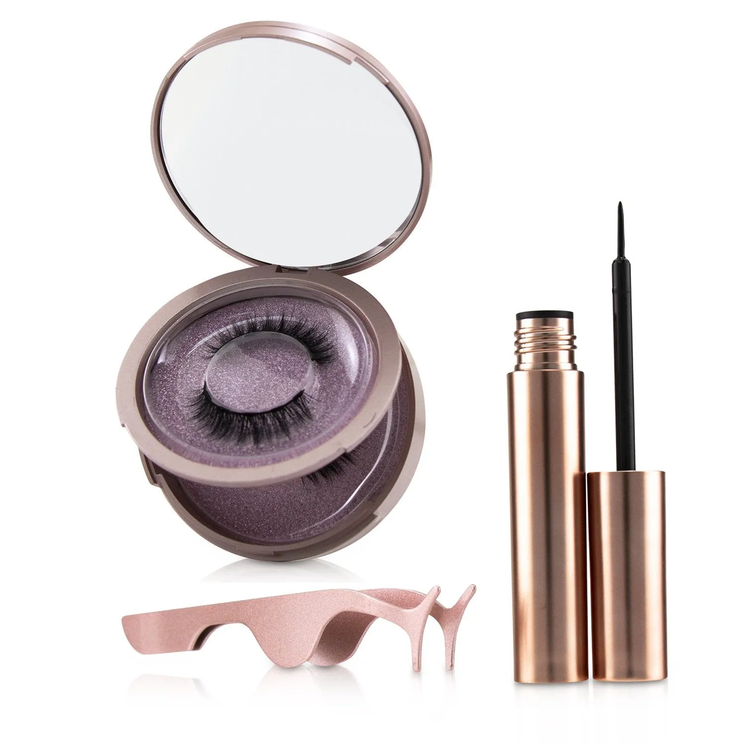 SHIBELLA Cosmetics Magnetic Eyeliner & Eyelash Kit - # Attraction  3pcs