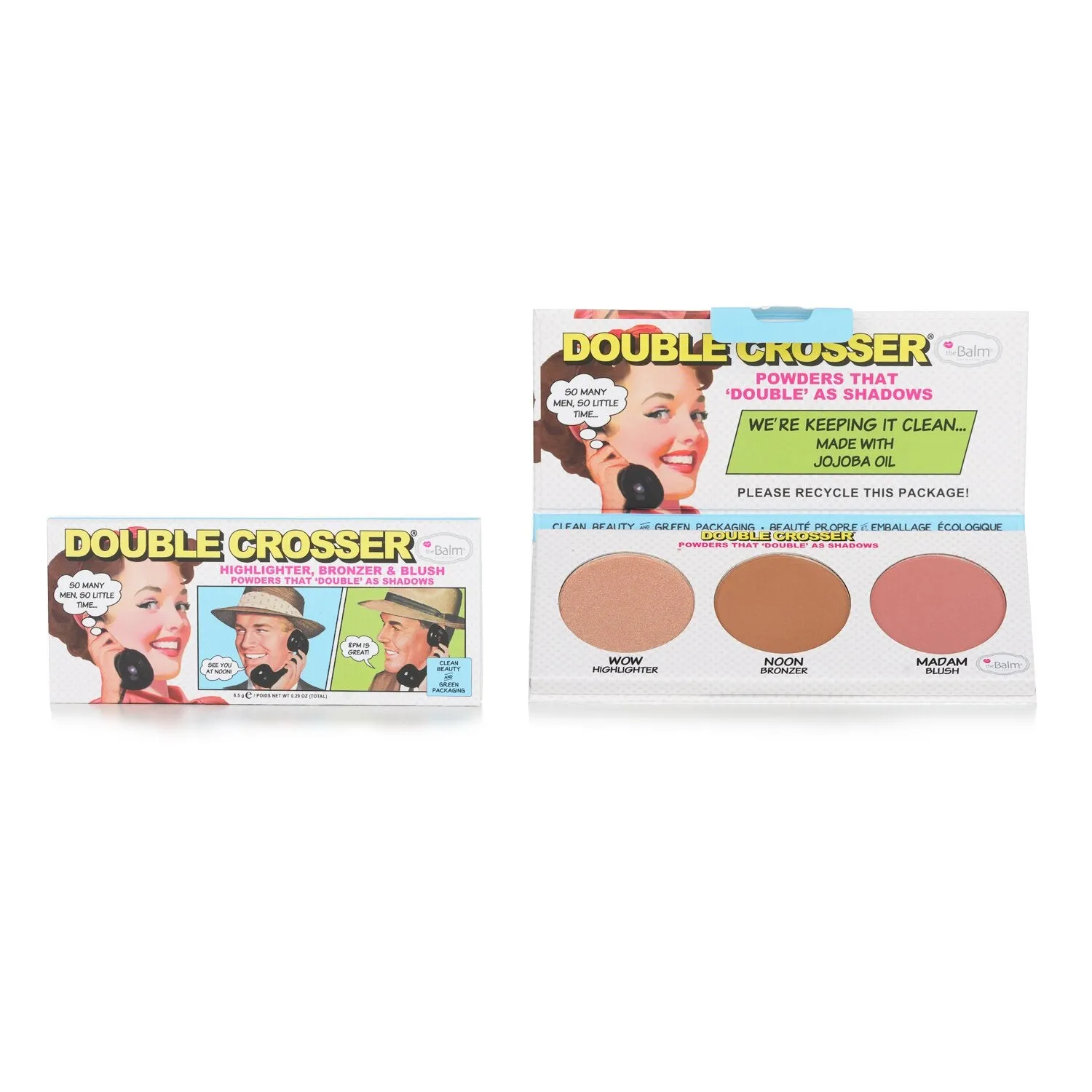 TheBalm Double Crosser (Highlighter. Bronzer & Blush)  8.5g/0.29oz
