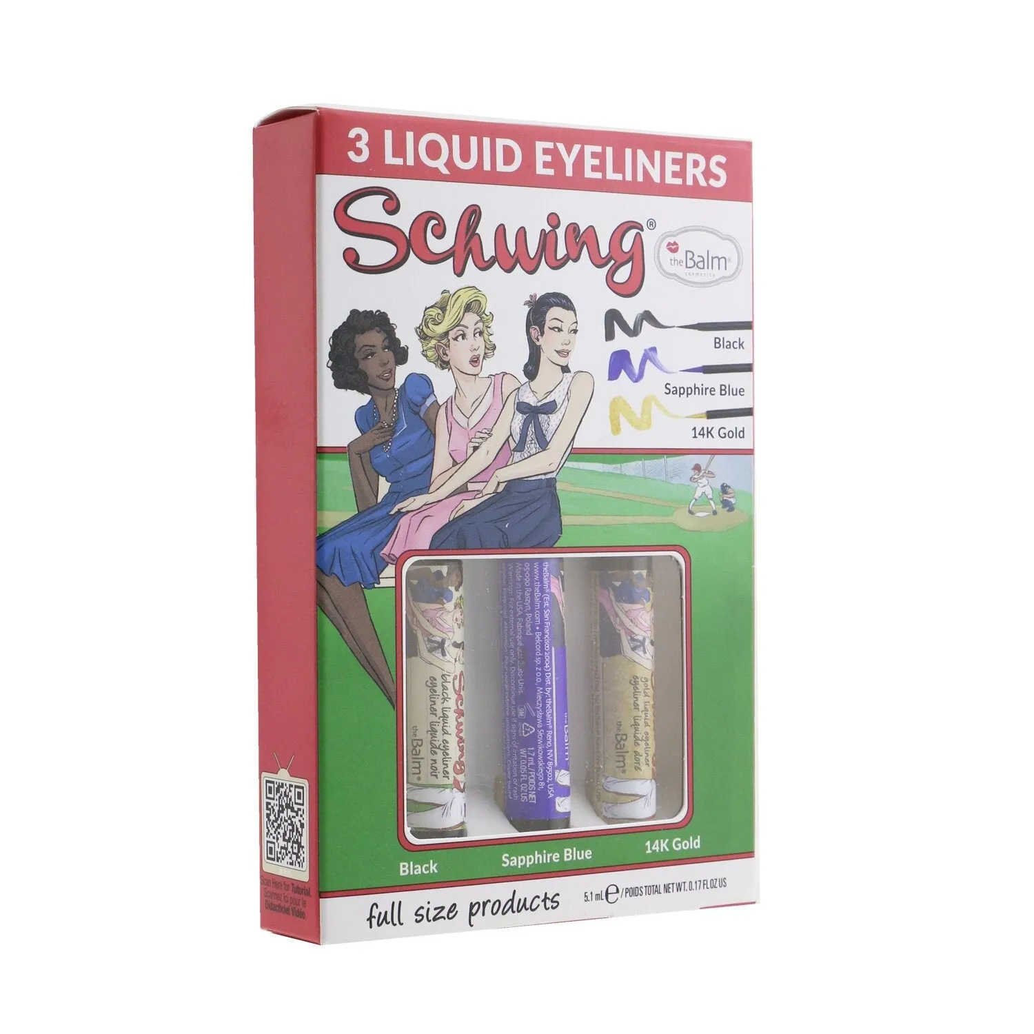 TheBalm Schwing Liquid Eyeliner Trio (3x Liquid Eyeliner)  3x1.7ml/0.05oz
